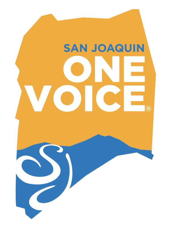 San Joaquin One Voice(r) logo.