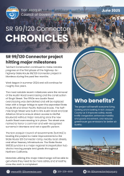 First page of the SR 99/120 newsletter.