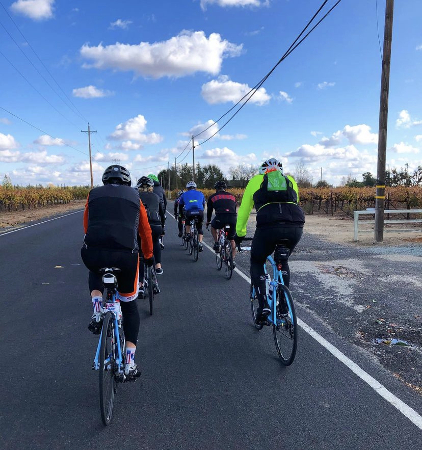 Image of people riding bikes