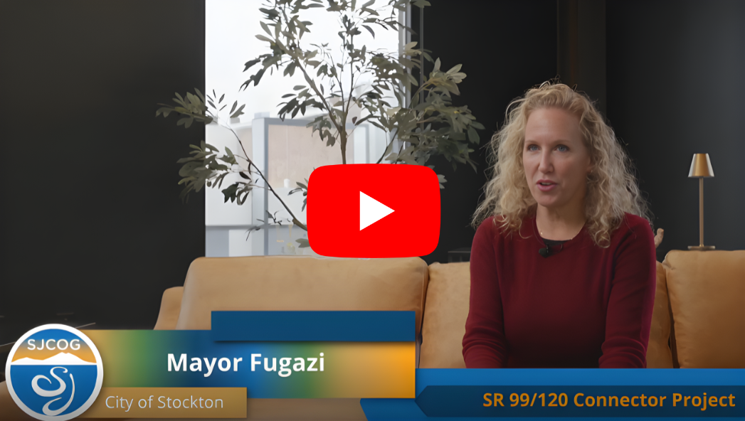 Screen grab from YouTube of Stockton Mayor and SJCOG Board Chair Christina Fugazi.