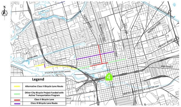 Central Stockton Road Diet and Striping Connection Project