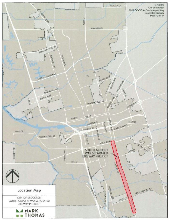 S Airport Way Separated Bikeway 1
