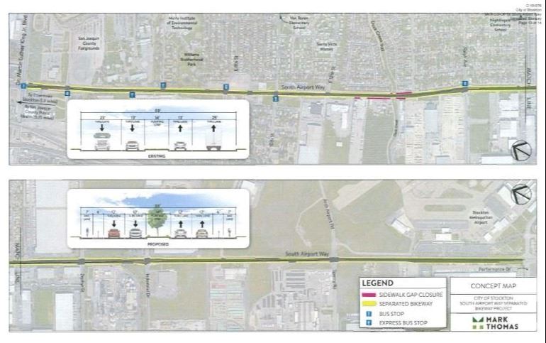 S Airport Way Separated Bikeway 2